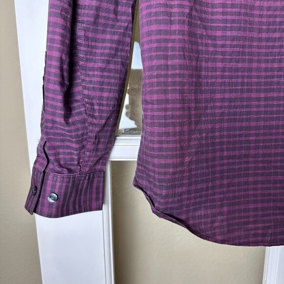 CALVIN KLEIN Infinite Cool NoIron Long Sleeve Plaid Button Down Shirt Size Large - Picture 7 of 10